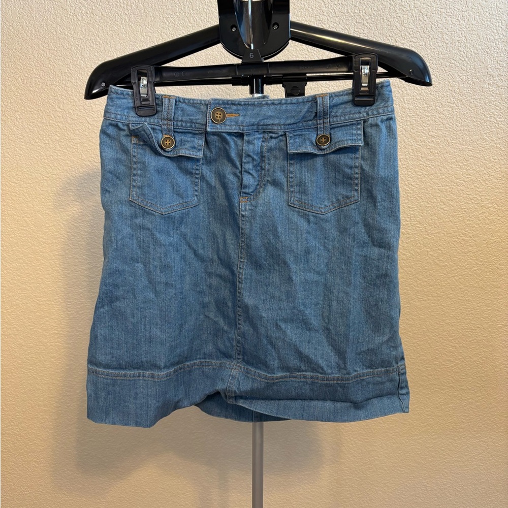 Metrostyle Denim Utility Cargo Mini Skirt Size 4 Y2K‎